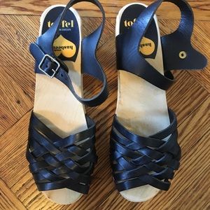 Swedish Hasbeen Braided Low Sandal